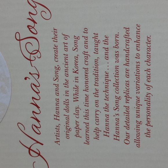 NIB Hanna's Song Holly Angel Doll circa 2003 - Picture 5 of 6